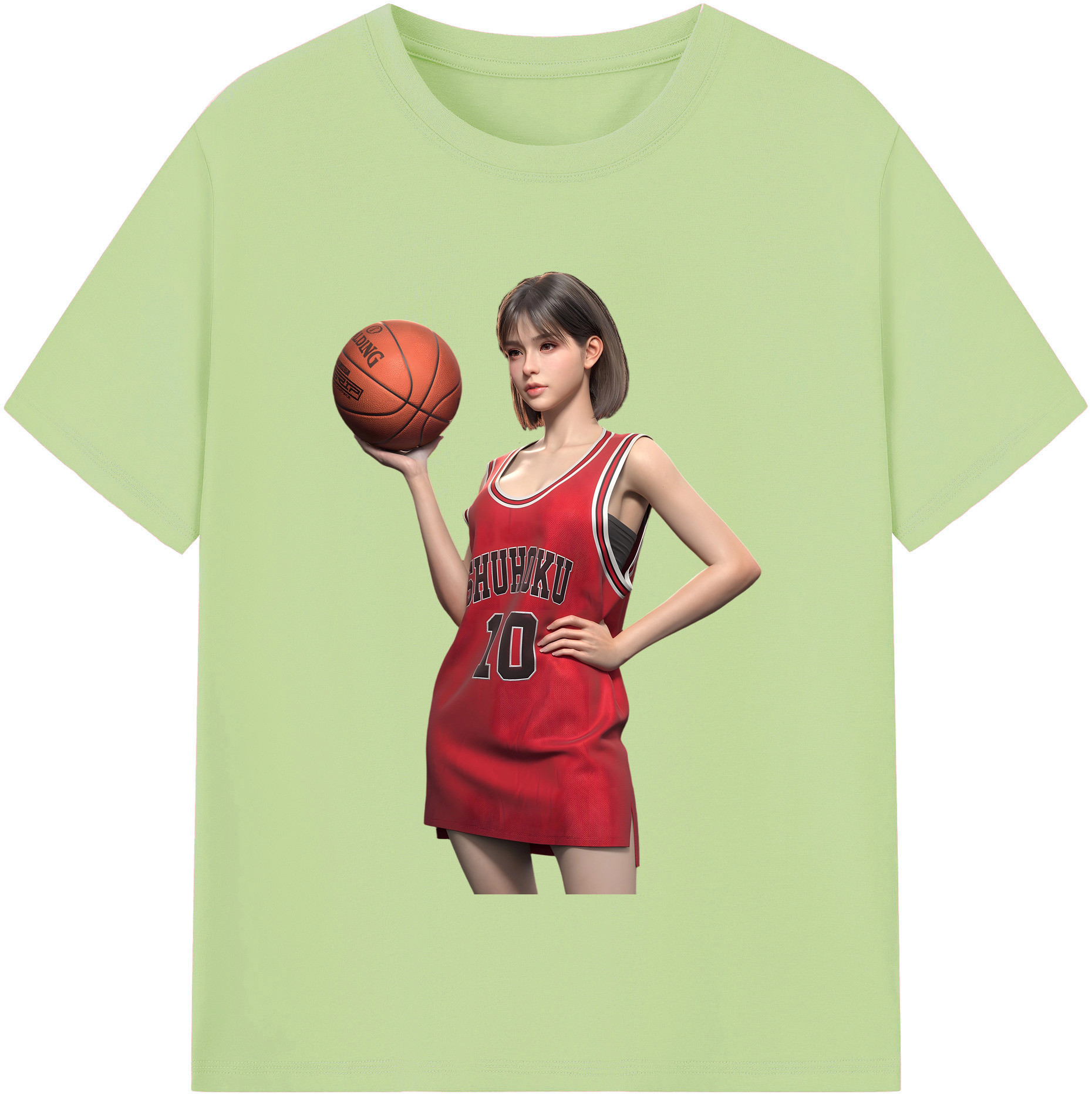 SLAM DUNK／スラムダンク 綿100％半袖Tシャツ（フロントプリント）
